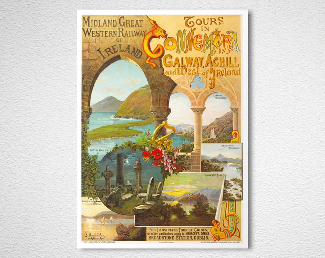Midland Great Western Railway Connemara Galway Ireland Poster - Image 2