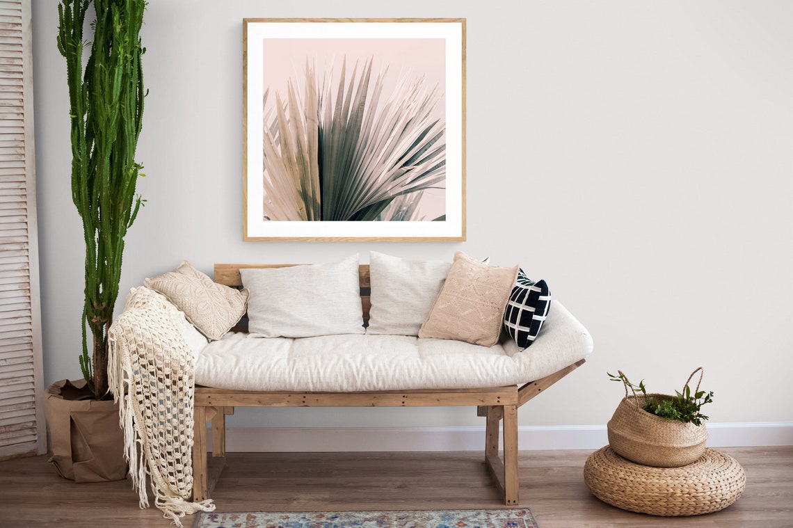 Palm Tree Print, Tropical Botanical Photography