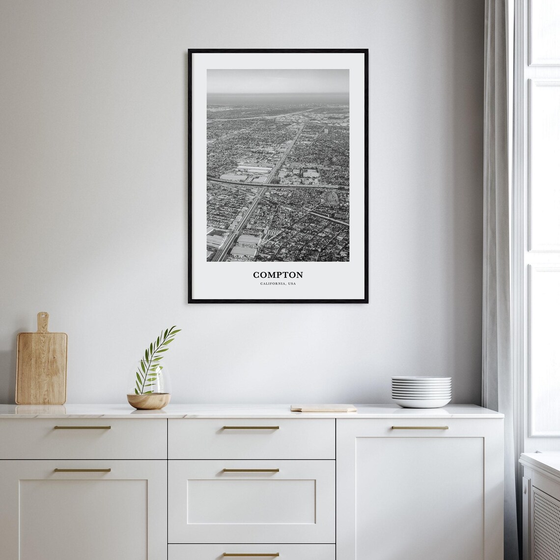 Compton Travel Poster, Place-Inspired Wall Art - Image 2