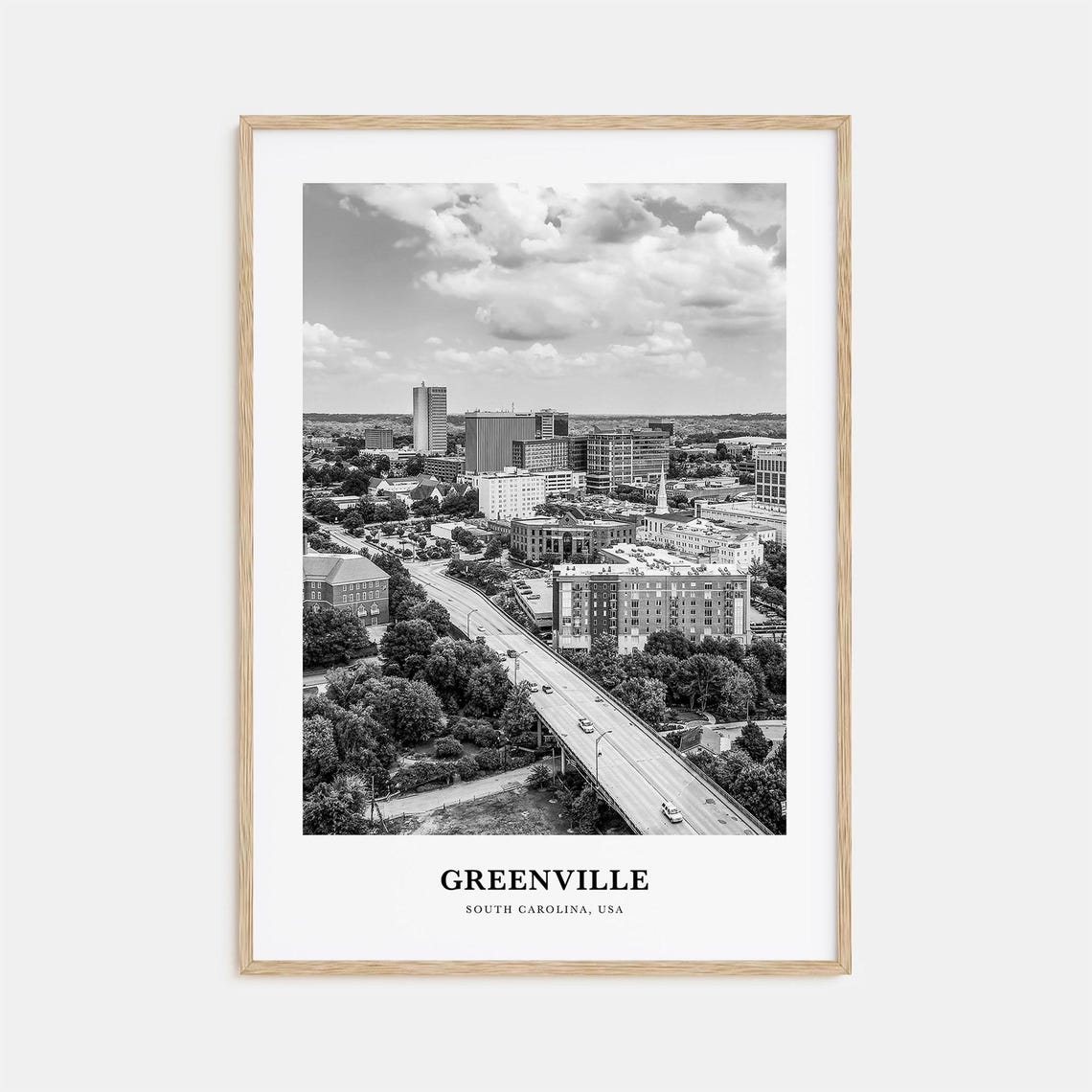 Greenville Wall Art No 2 Greenville Wall Decor Greenville Poster Greenville Home Decor Greenville Travel Gift Greenville Travel Print