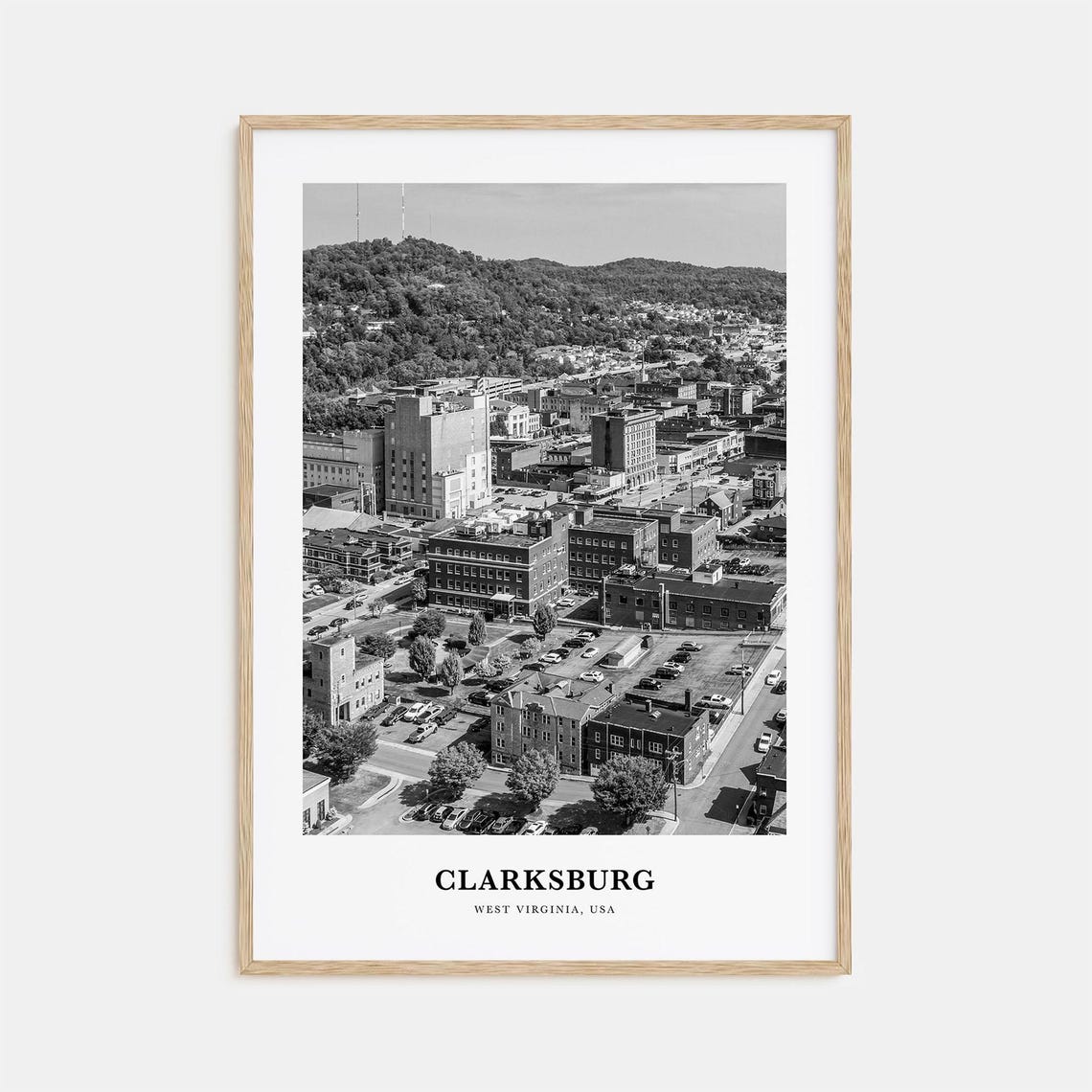 Clarksburg Wall Art Clarksburg Wall Decor Clarksburg Poster Clarksburg Home Decor Clarksburg Travel Gift Clarksburg Travel Print