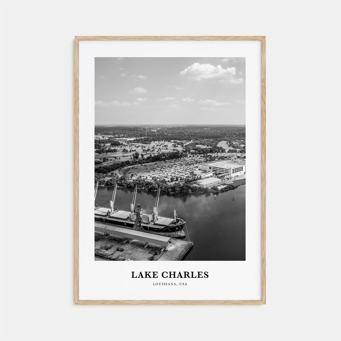 Lake Charles Wall Art Lake Charles Wall Decor Lake Charles Poster Lake Charles Home Decor Lake Charles Travel Gift Lake Charles Travel