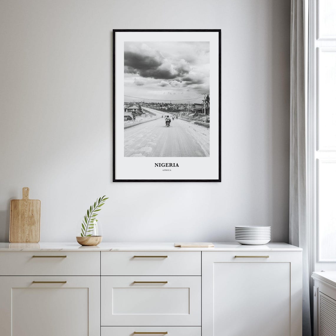 Nigeria Wall Art No 3 Nigeria Wall Decor Nigeria Poster Nigeria Home Decor Nigeria Travel Gift Nigeria Travel Print - Image 2