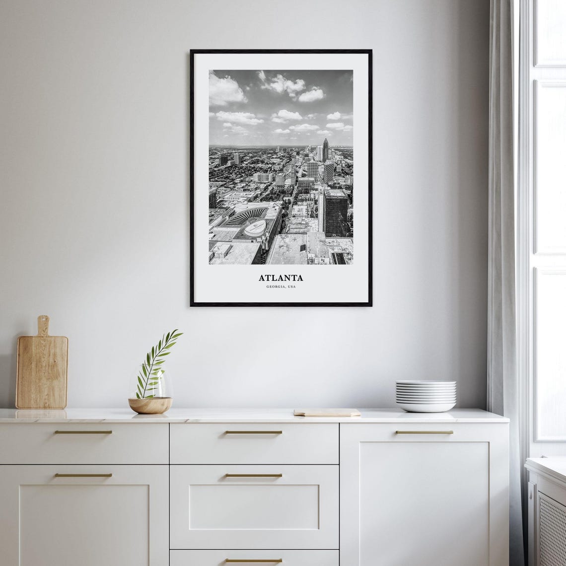 Atlanta Wall Art No 4 Atlanta Wall Decor Atlanta Poster Atlanta Home Decor Atlanta Travel Gift Atlanta Travel Print - Image 2