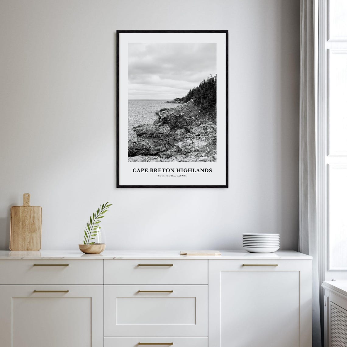 Cape Breton Highlands Rugged Rocky Coast Nova Scotia Travel Poster - Image 2