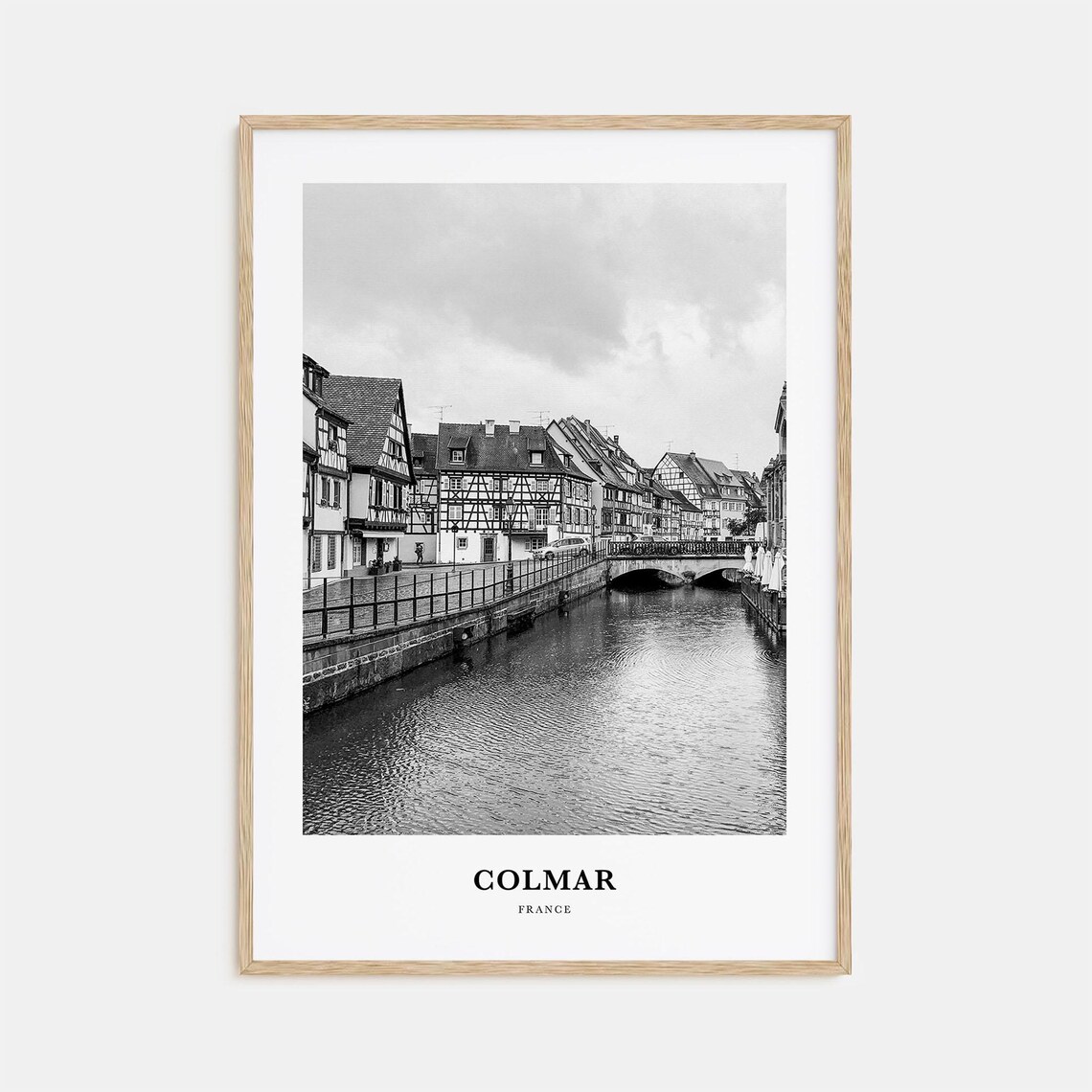 Colmar France Little Venice Canal Half Timbered Houses Poster