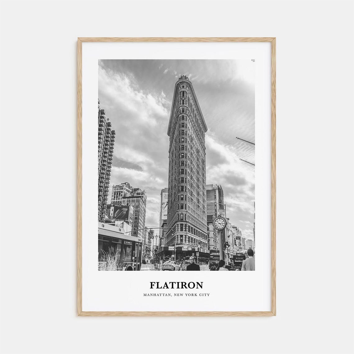 Flatiron Building Manhattan NYC Black and White Photo Poster
