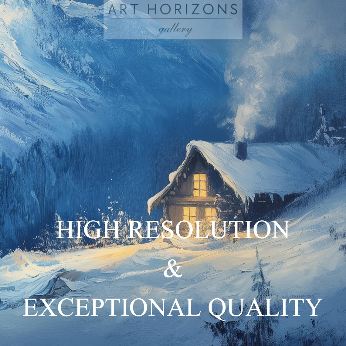 Frame Tv Cabin House In Mountains Christmas Frame Tv Art Christmas Cute Candy Cabin Oil Painting Christmas Holiday Decor Tv17 - Image 4