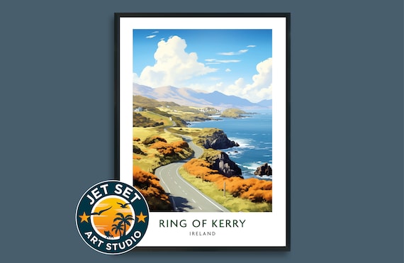 Ring Of Kerry County Ireland Travel Poster