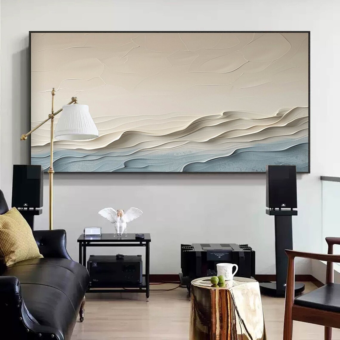 Abstract Ocean Wave Art Print, Coastal Beach Decor - Image 5