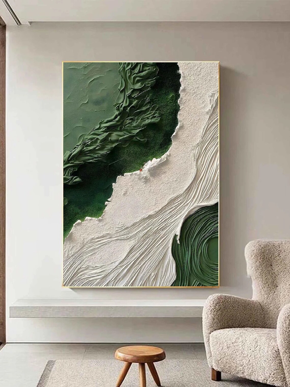 Abstract Ocean Wave Wall Art Print, Coastal Decor - Image 3