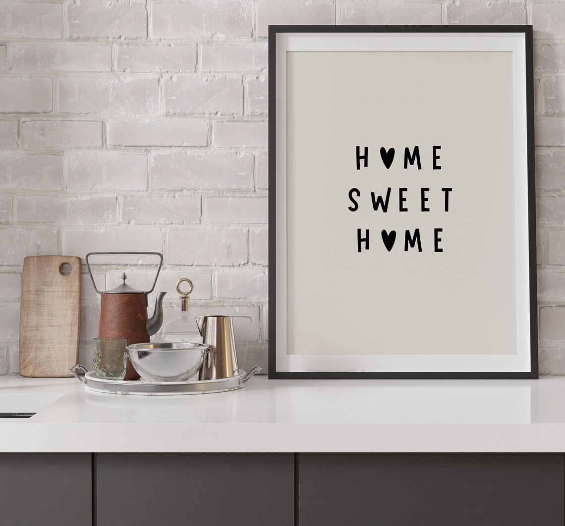 Home Sweet Home Welcome Home Minimalist Art Print - Image 5