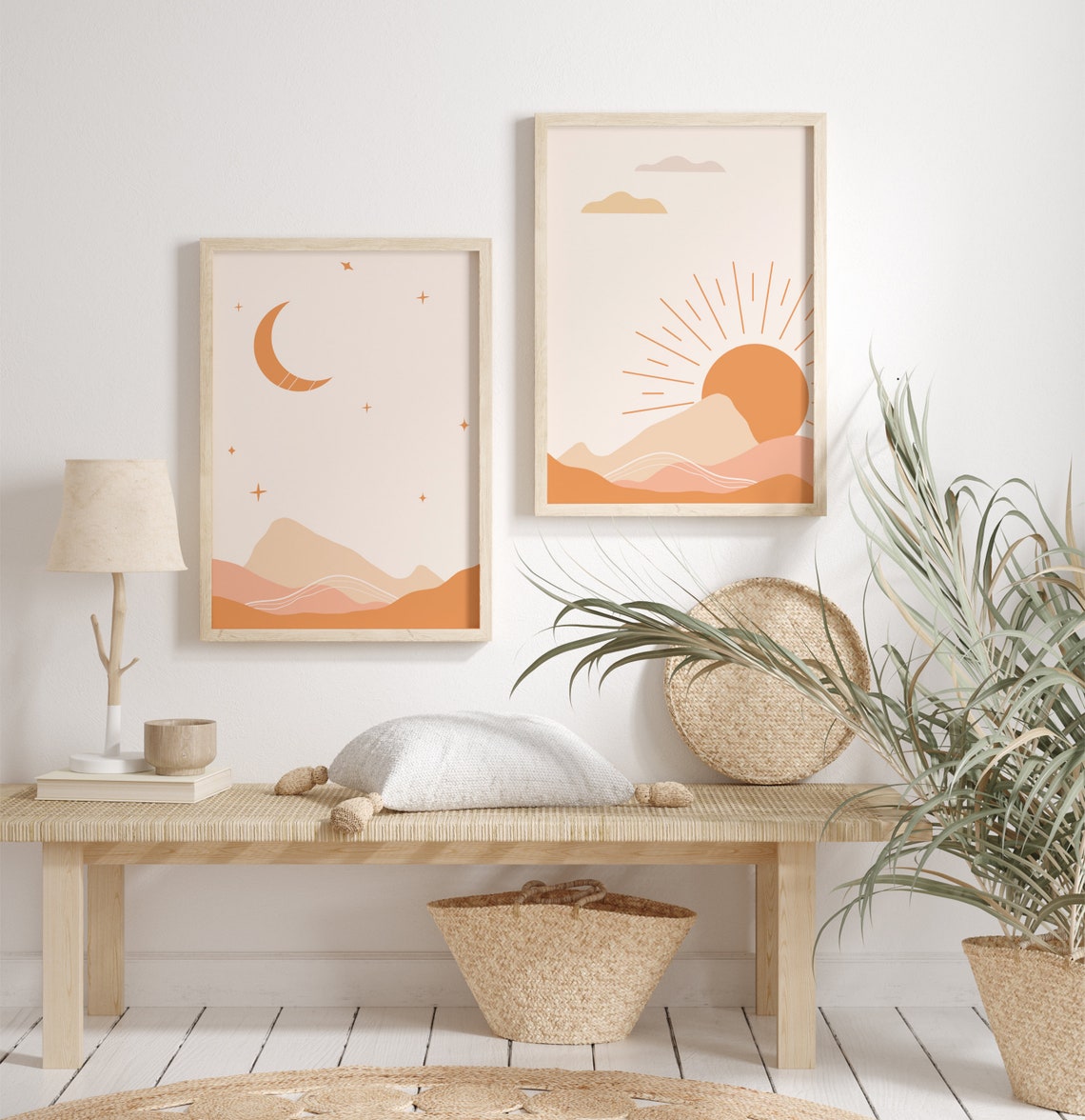 Boho Prints Boho Landscape Aesthetic Decor Sunshine Nursery Abstract Art Rainbows Boho Prints - Image 6