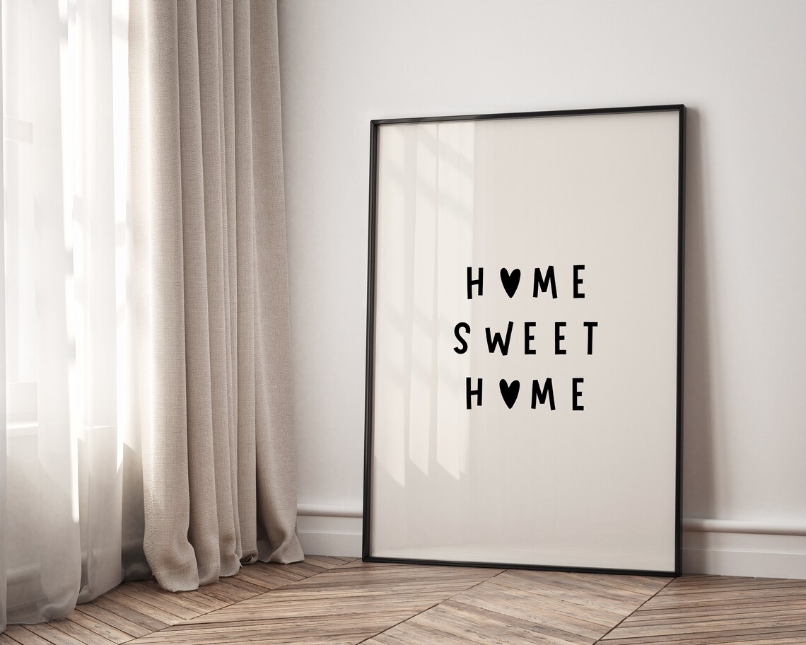 Home Sweet Home Welcome Home Minimalist Art Print - Image 4