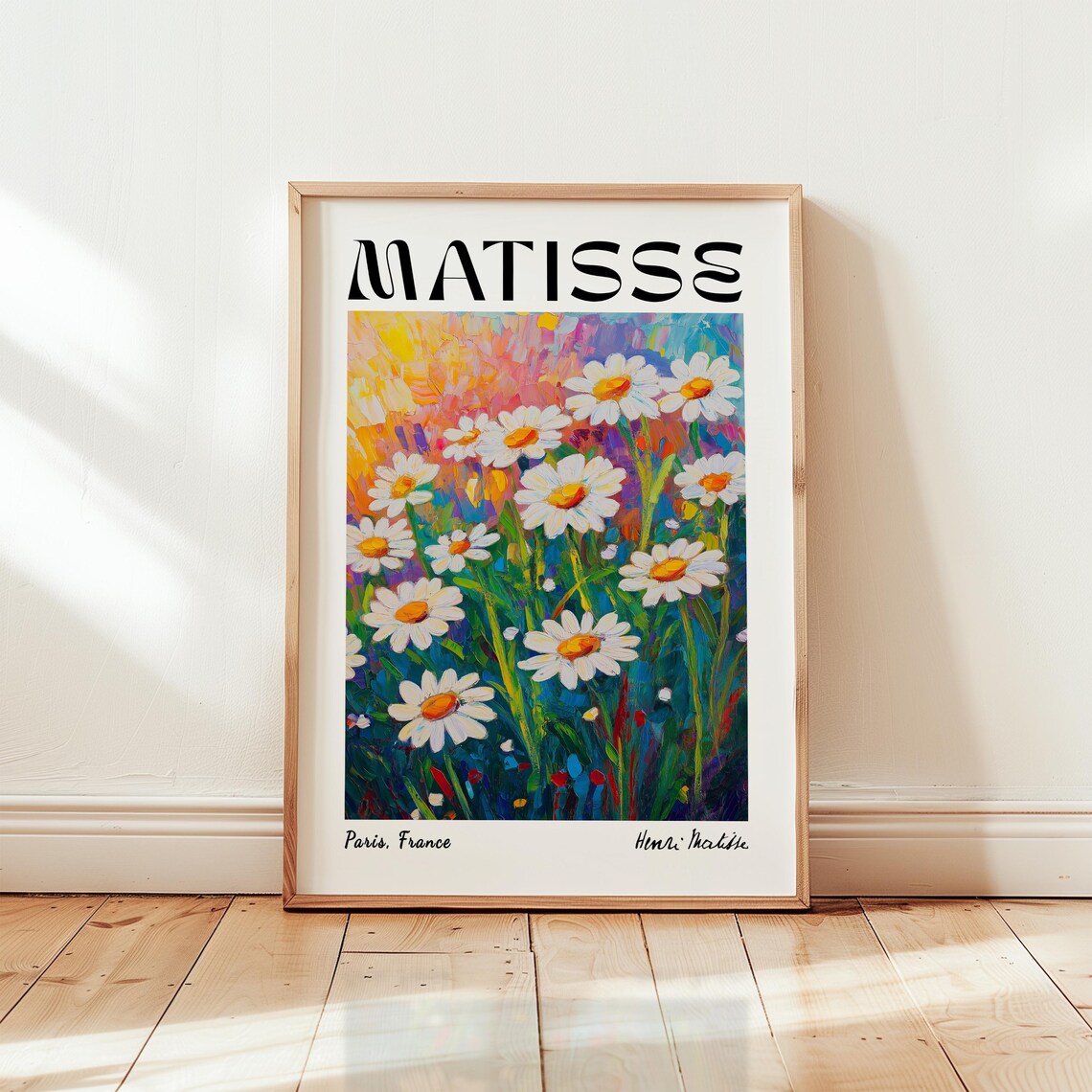 Henri Matisse Daisy Art Print, Modern Floral