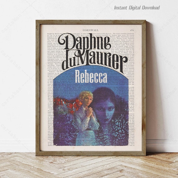 Daphne du Maurier Rebecca Gothic Dictionary Page Literary Art Poster