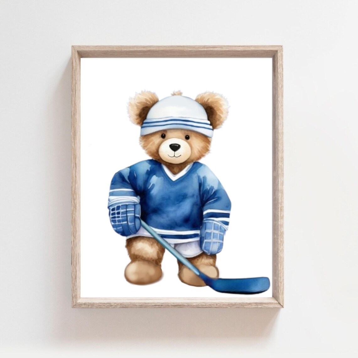 Hockey Nursery Decor, Sports Kids Room Art Print
