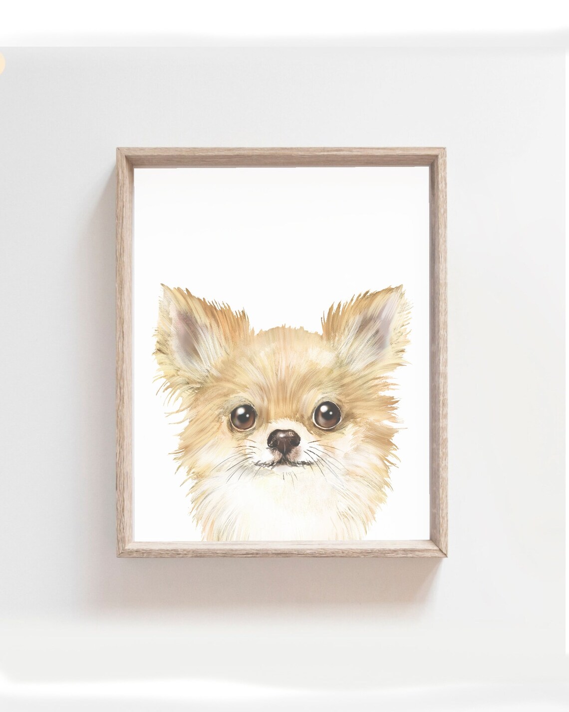 Puppy Dog Watercolor Poster, Nursery Room Decor