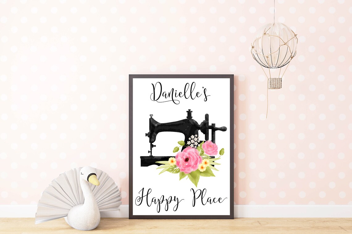 Personalized Craft Room Sign, Vintage Art Print - Image 2