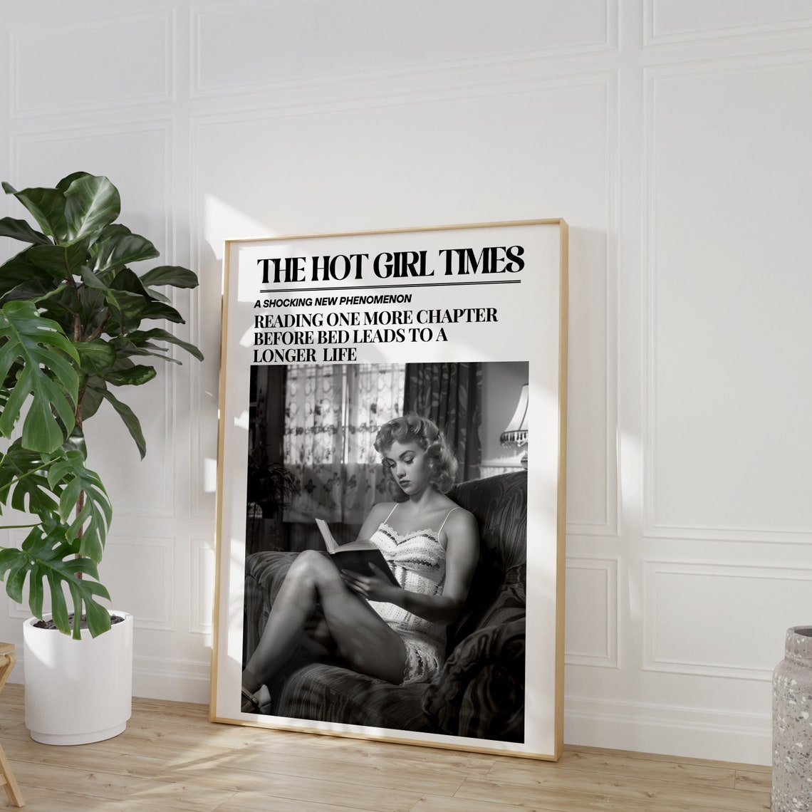 The Hot Girl Times One More Chapter Book Lovers Headline Poster