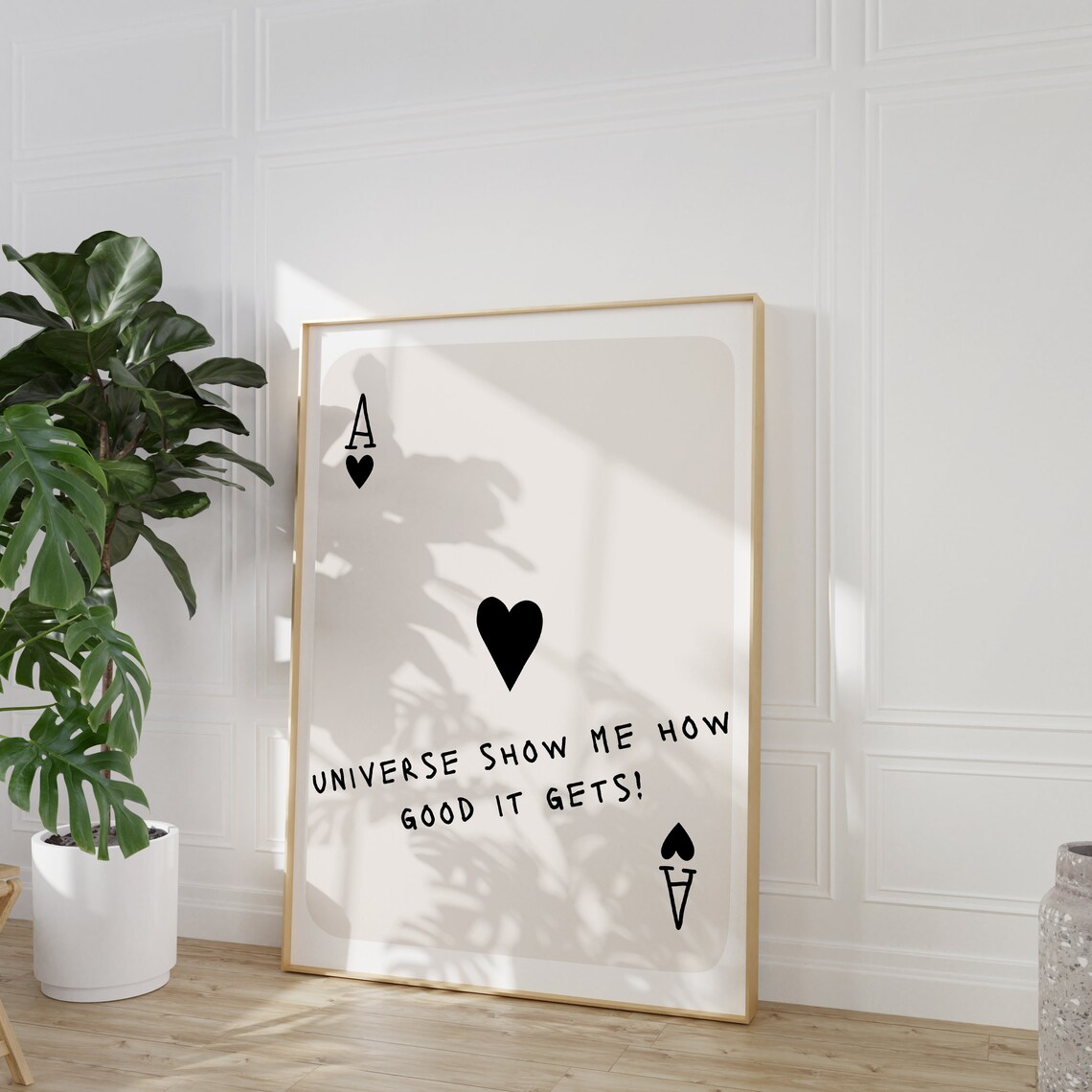 Universe Show Me How Good It Gets Handwritten Ace Of Hearts Poster - Image 2