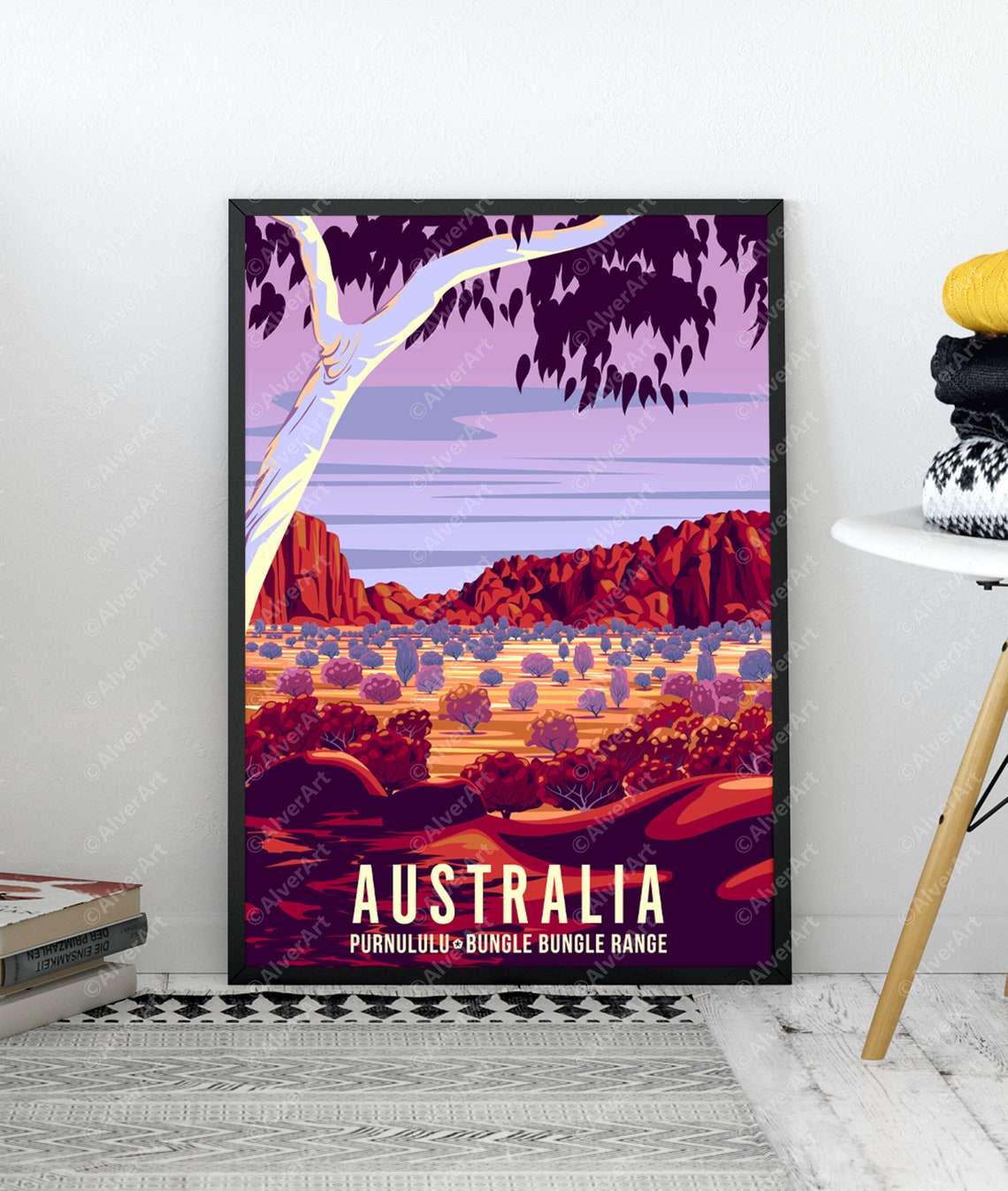Australia Purnululu Bungle Bungle Range Outback Vintage Travel Poster - Image 2