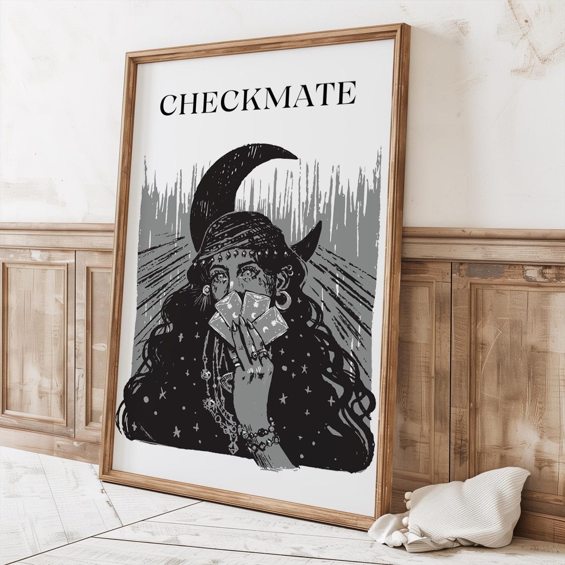 Girl Drawing Poster Tarot Poster Girl Painting Girl Drawings Mystic Girl Book Character Book Poster Book Character Poster - Image 2