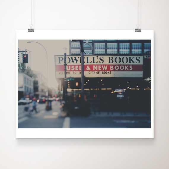 Powell's Books Portland Storefront Used and New Books Photo Print