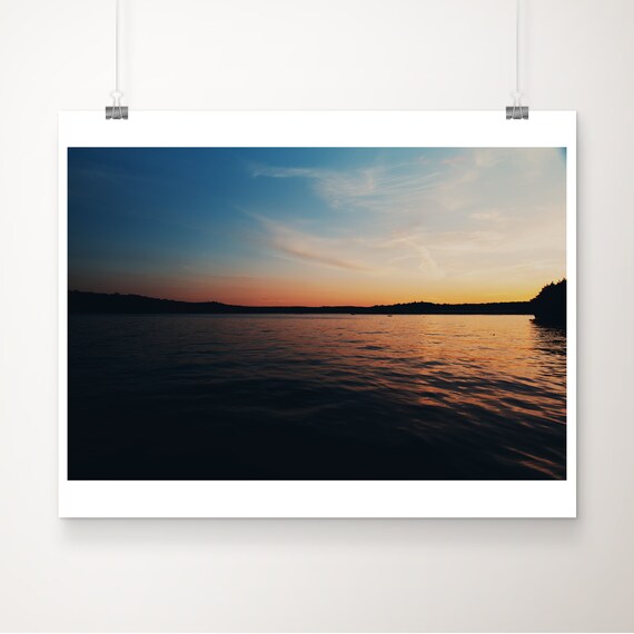 Lake Of The Ozarks Missouri Golden Sunset Water Photo Art Poster