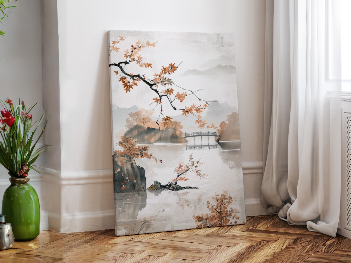 Japanese Painting, Japandi Style Art Print - Image 4