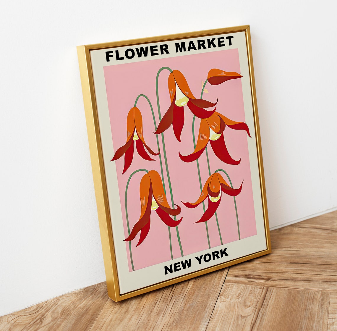 Flower Market New York Print Flower Market Usa Flower Market Wall Art Print Flower Market Print Flower Market Print Poster - Image 4