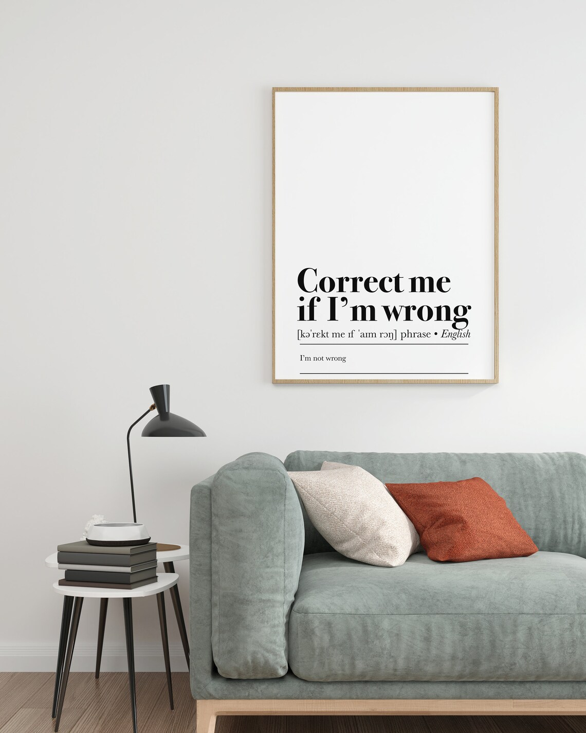 Correct Me If I'm Wrong Definition Art Print - Image 3