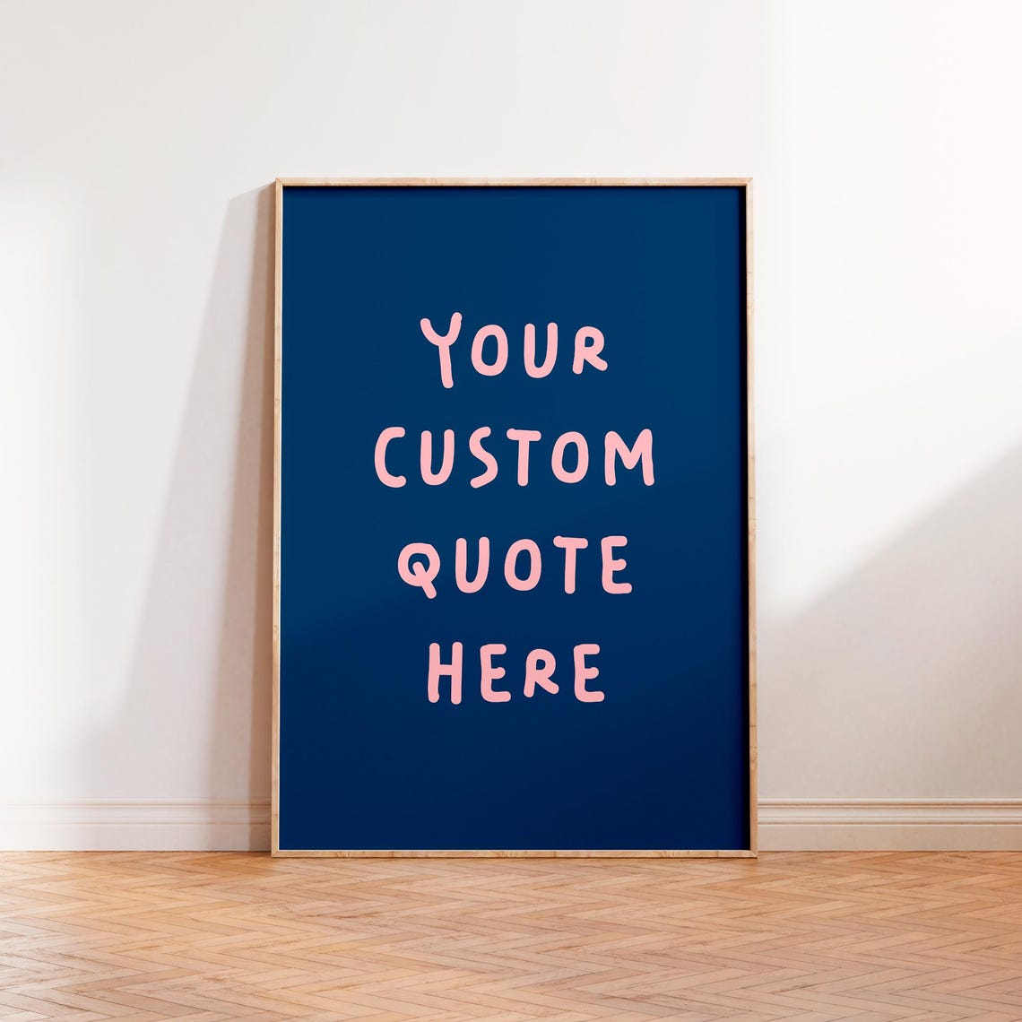 Your Custom Quote Here Poster Black Handwritten Script On White - Image 2