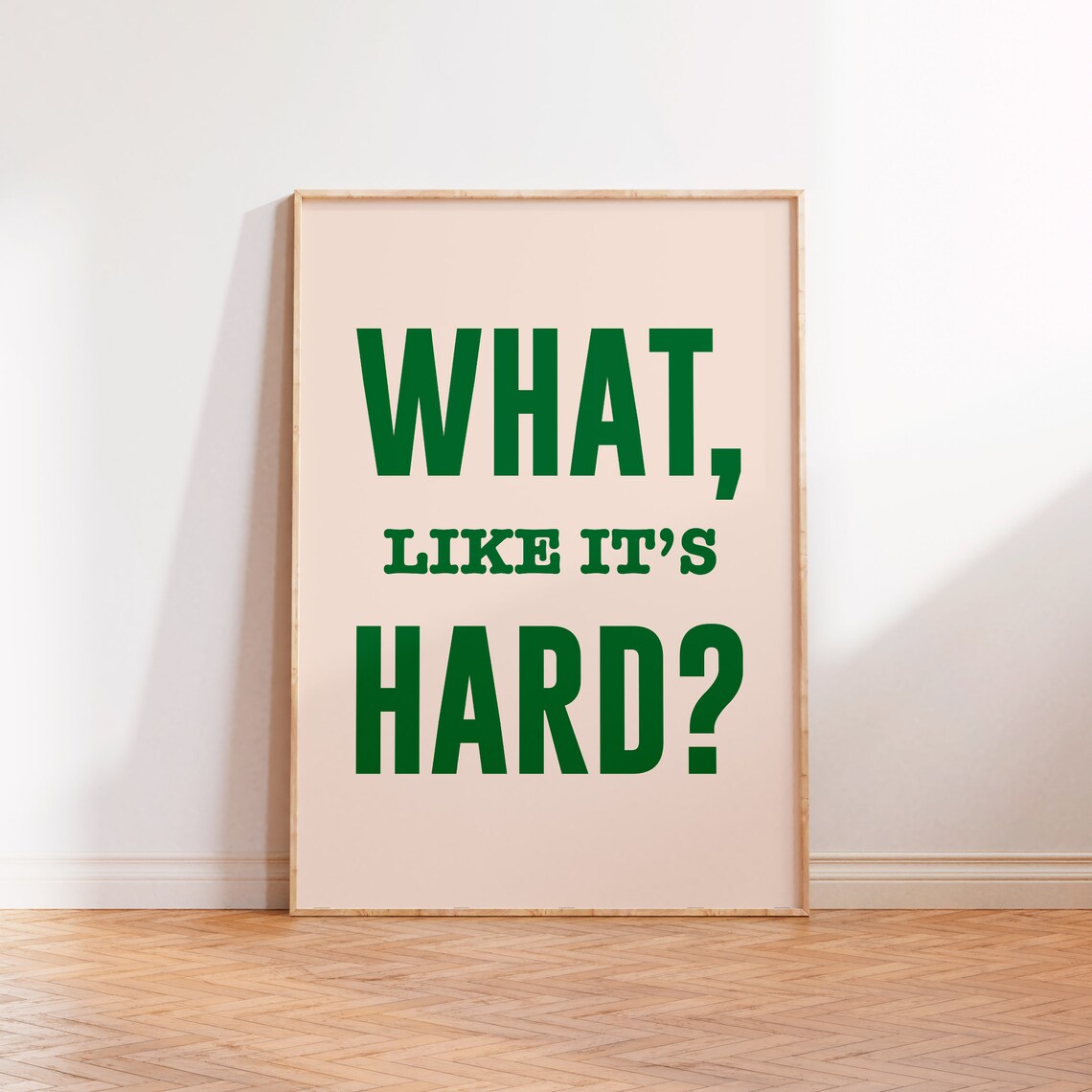 What Like Its Hard Print Office Wall Decor Funny Feminist Girls Rule Quote Poster Law School Gift Women In Law Poster Print Elle Woods - Image 2