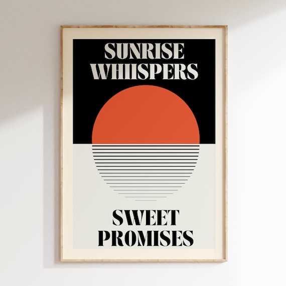 Retro Wall Art Groovy Funky Poster Design Gifts For Her Or Him Colorful Vintage Prints