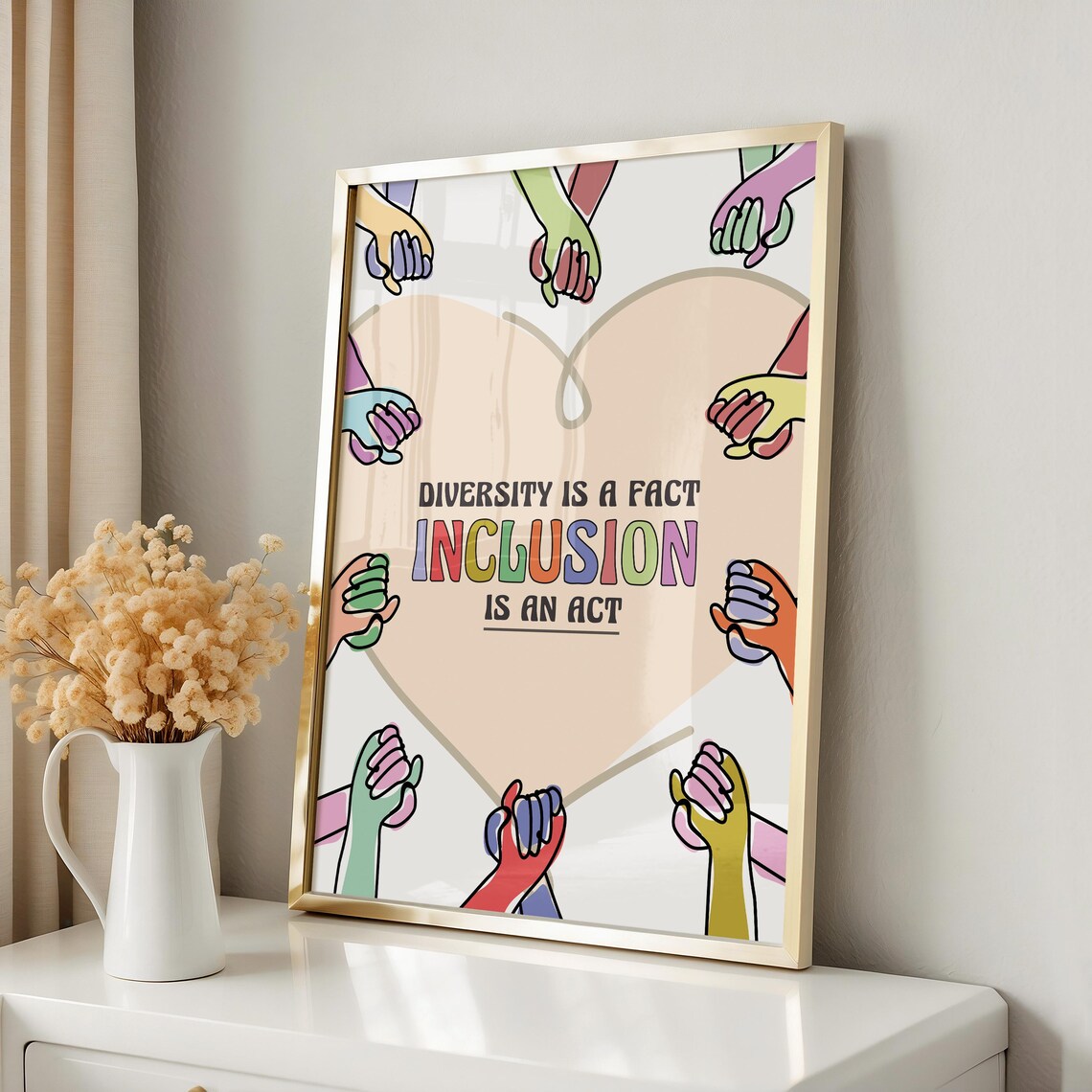 Inclusion Diversity DEI Quote Print, Classroom Poster - Image 3