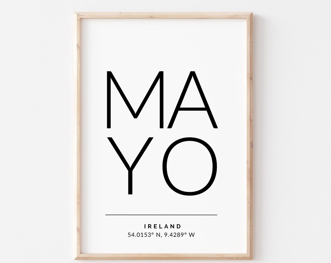 Mayo Ireland Travel Poster, Irish Wall Art Print - Image 2