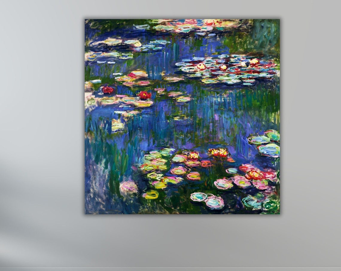 Claude Monet Water Lilies Pond Impressionist Masterpiece Art Poster