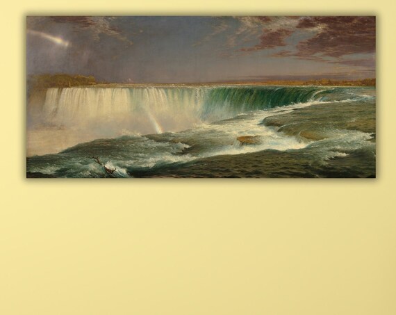 Frederic Edwin Church Niagara Horseshoe Falls Rainbow Classic Art Poster