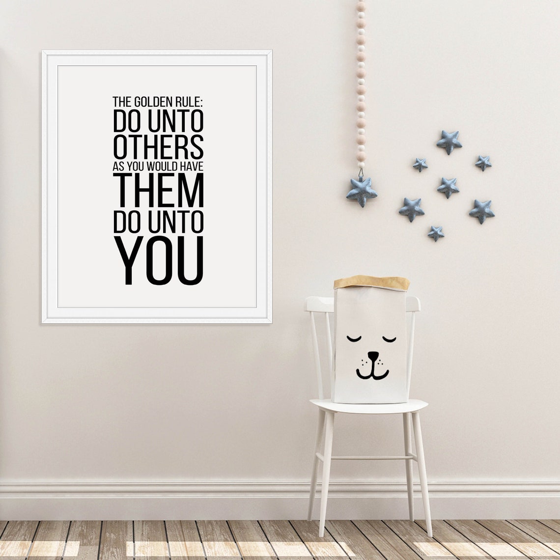 The Golden Rule Do Unto Others Inspirational Quote Typography Poster - Image 4