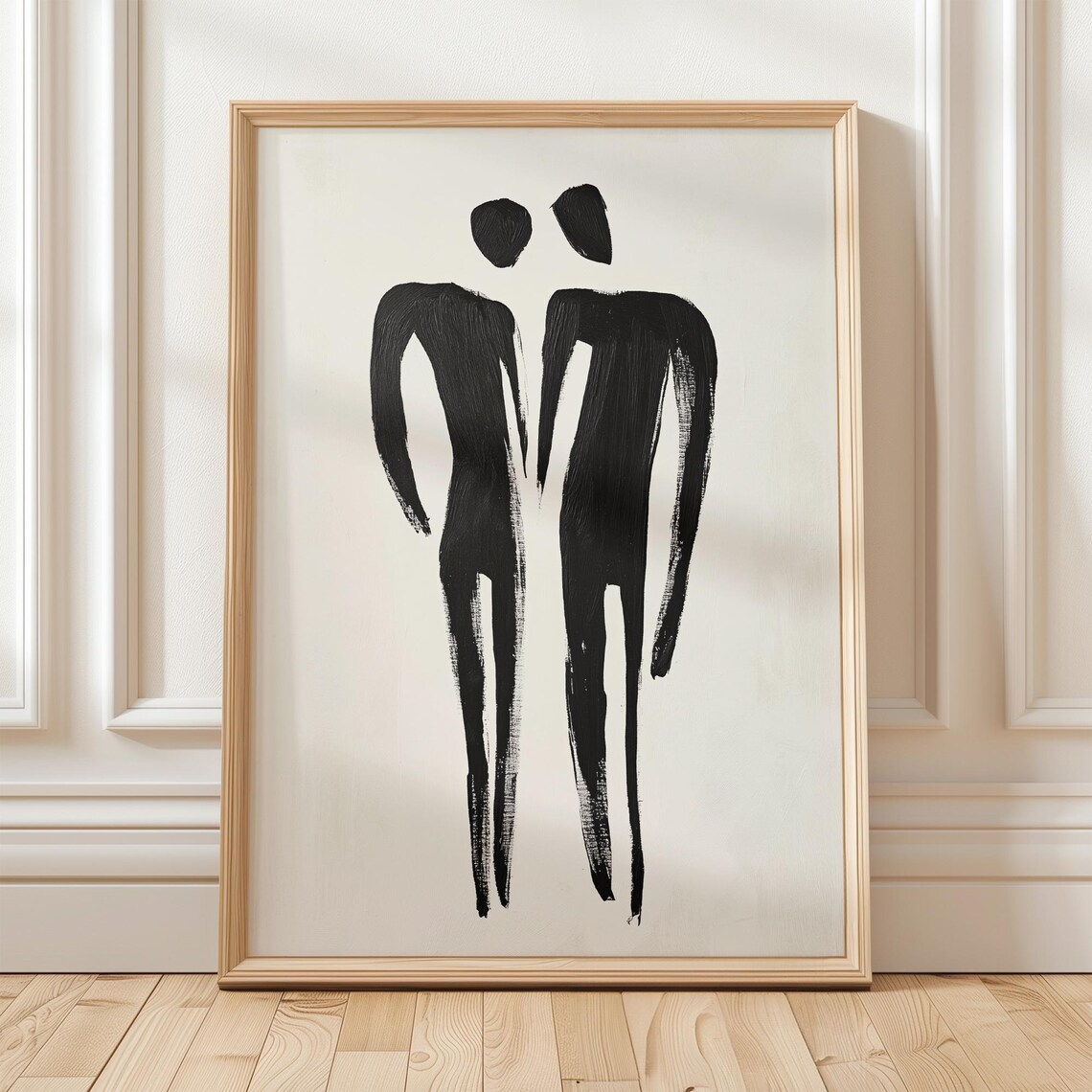 Abstract Couple - Minimalist Art Print