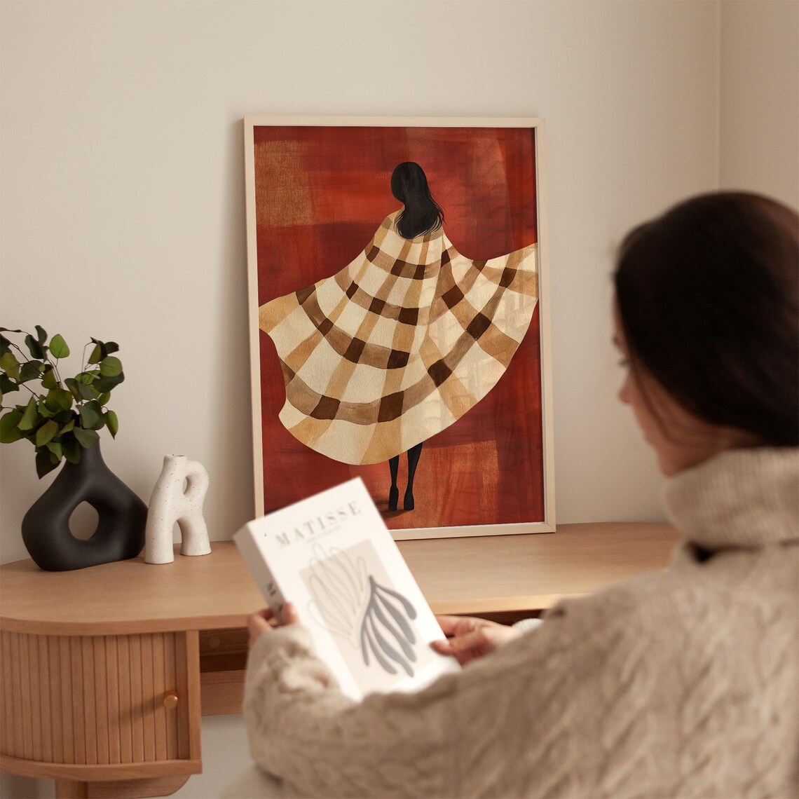 Abstract Female Silhouette, Minimalist Contemporary Poster - Image 5
