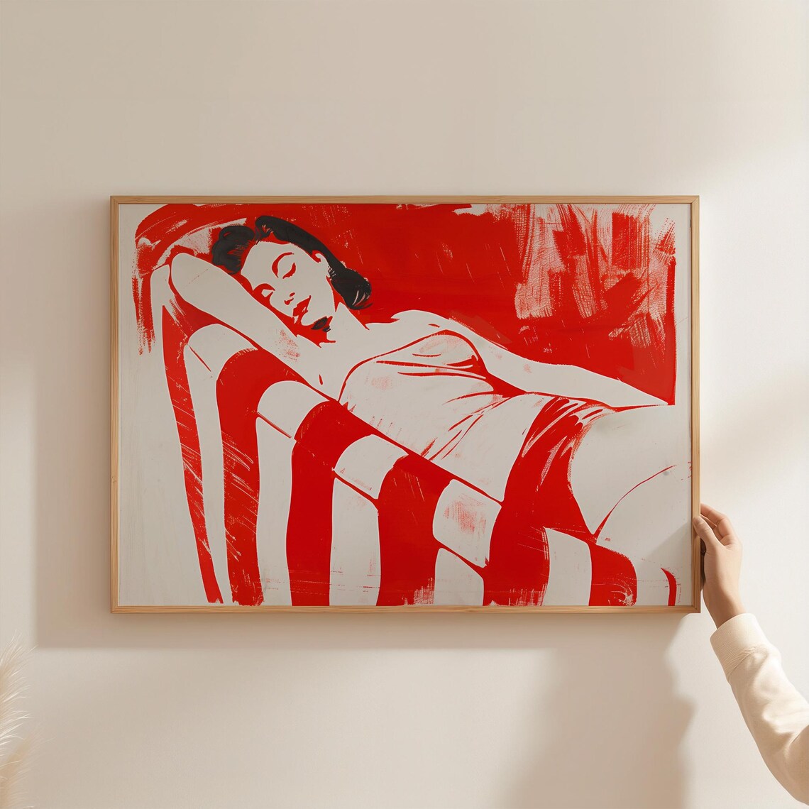Abstract Woman, Minimalist Pop Art Poster - Image 2