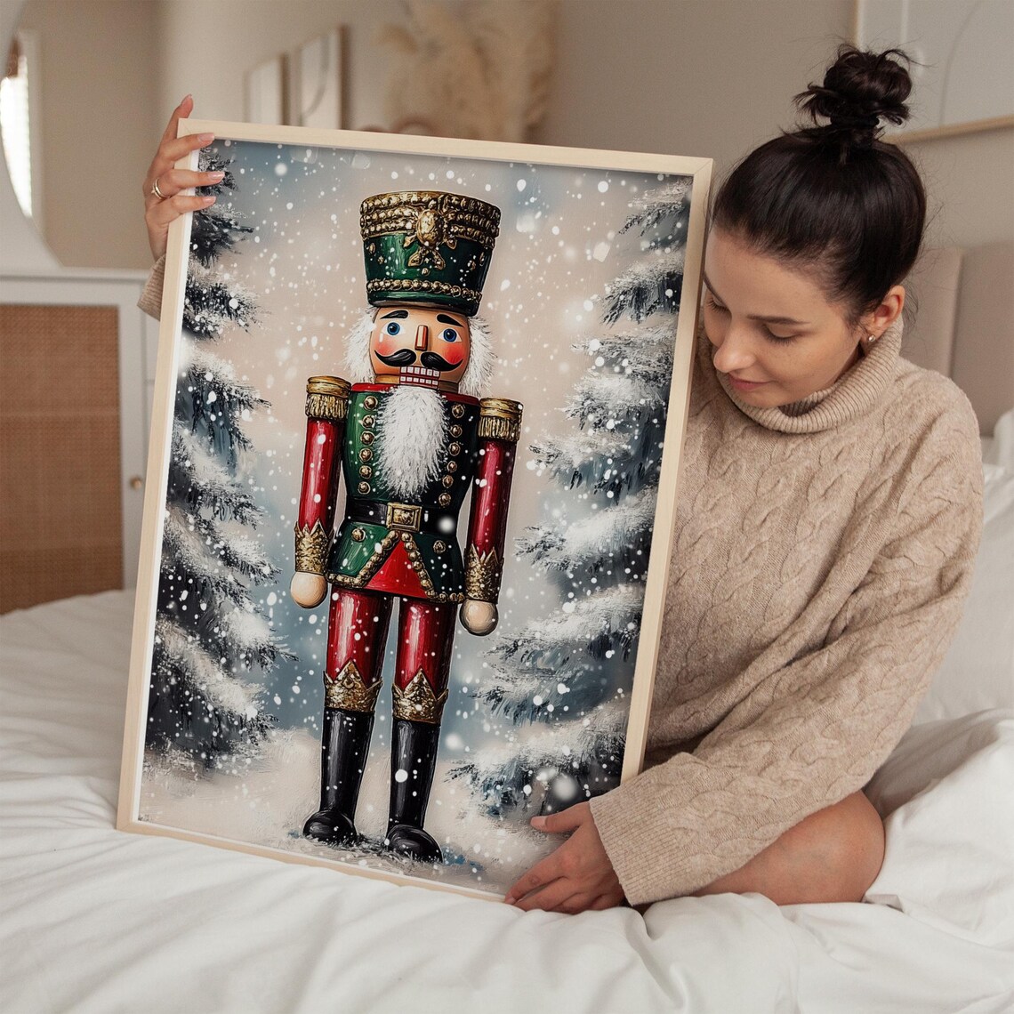 Classic Nutcracker Christmas Holiday Traditional Art Print - Image 4