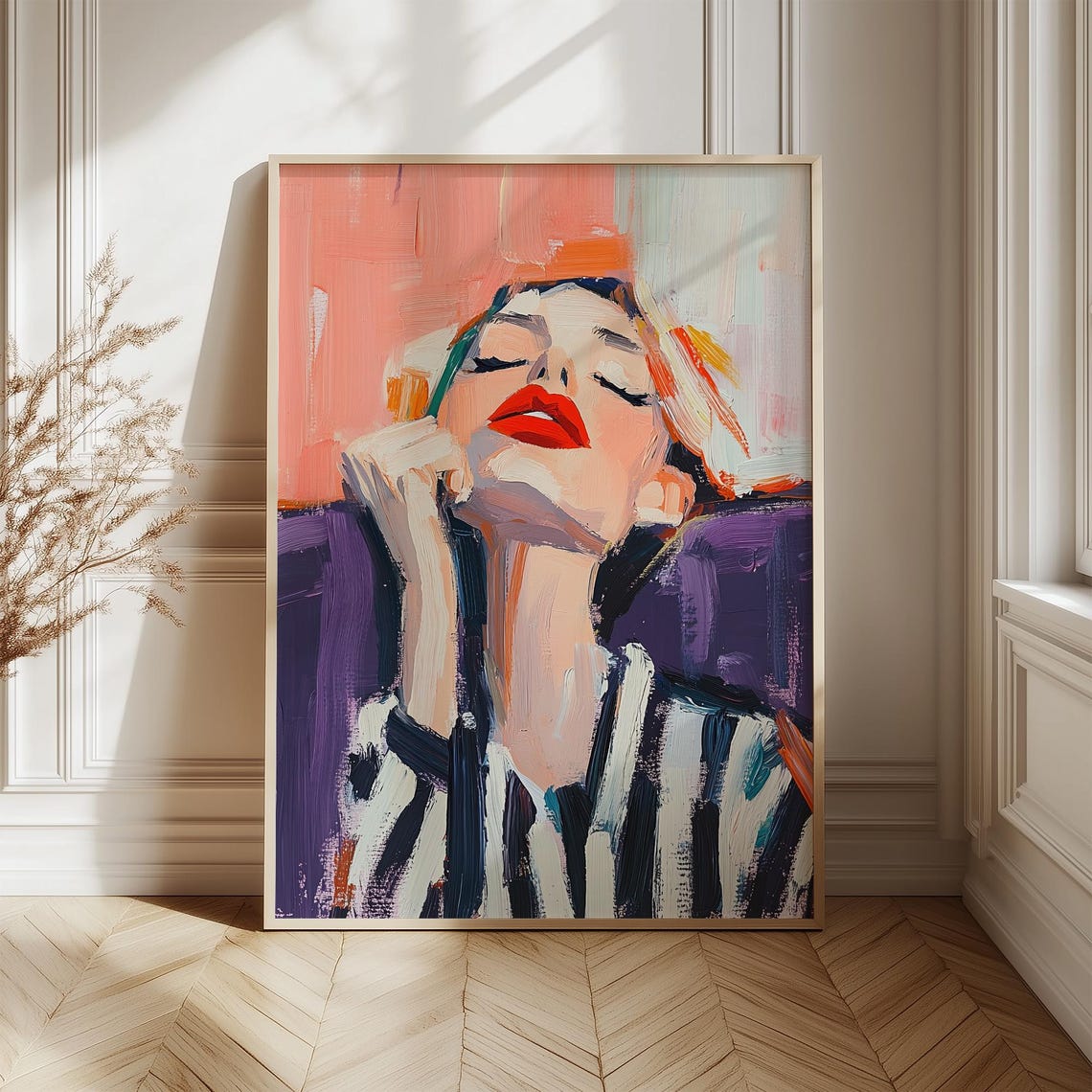 Contemporary Female Portrait Print Abstract Woman Wall Art Bold Illustration Modern Home Decor - Image 4