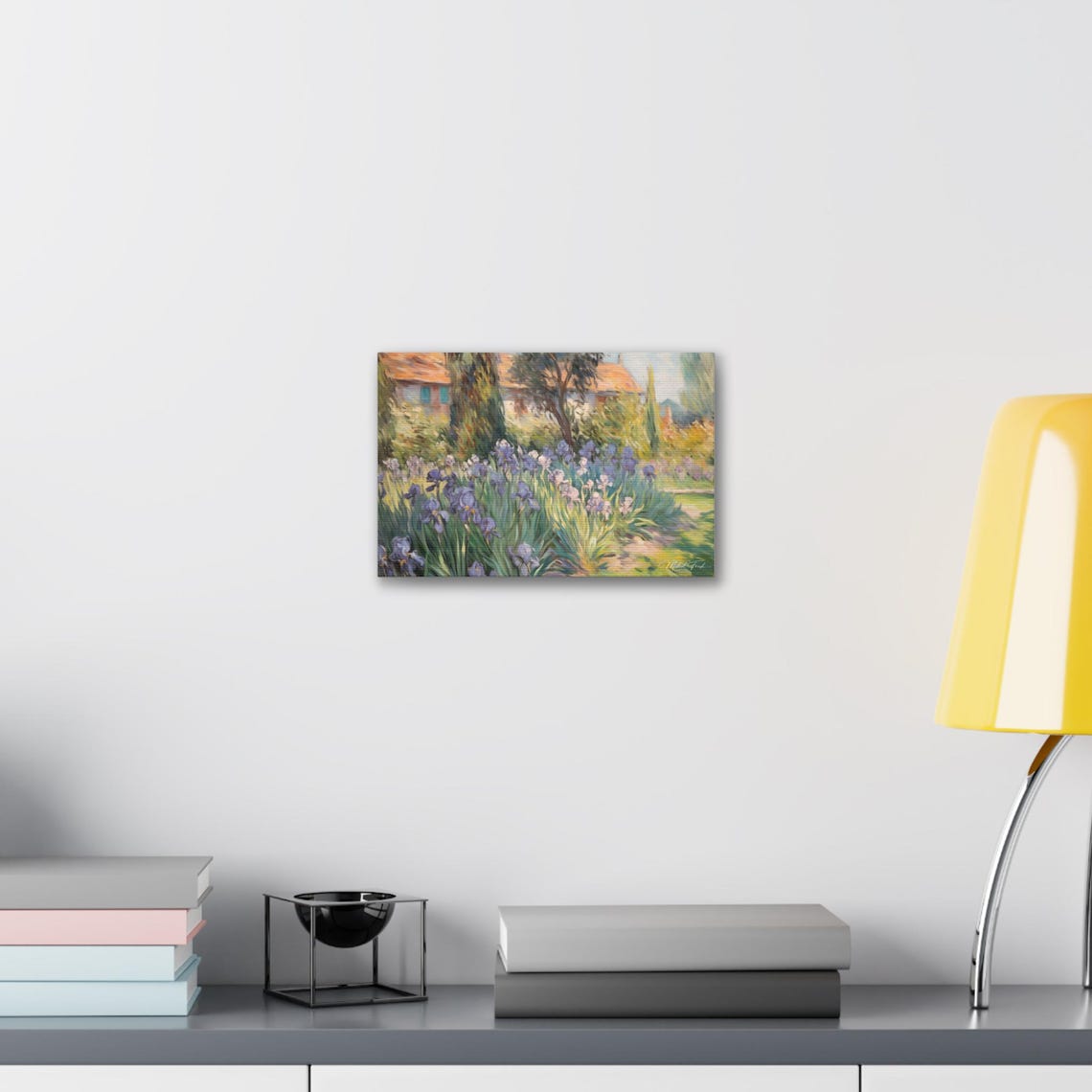 Purple Iris Garden Backyard Blossom Vintage Floral Art Poster - Image 6