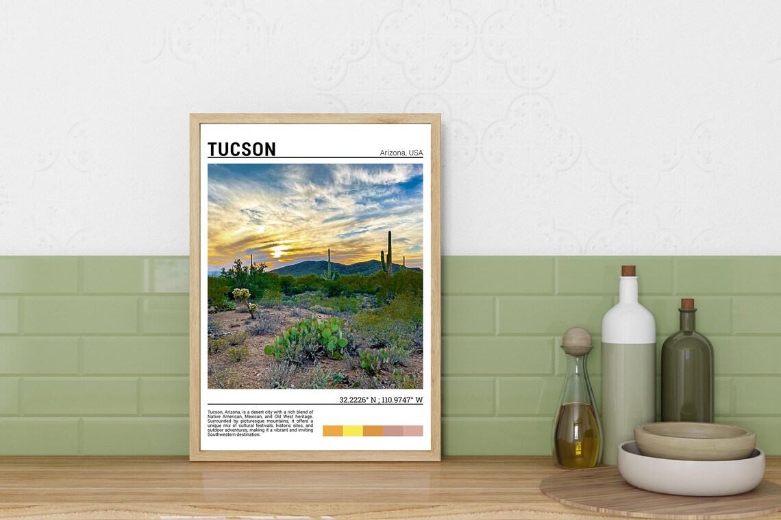 Tucson Travel Poster Print, Arizona Wall Art - Image 3