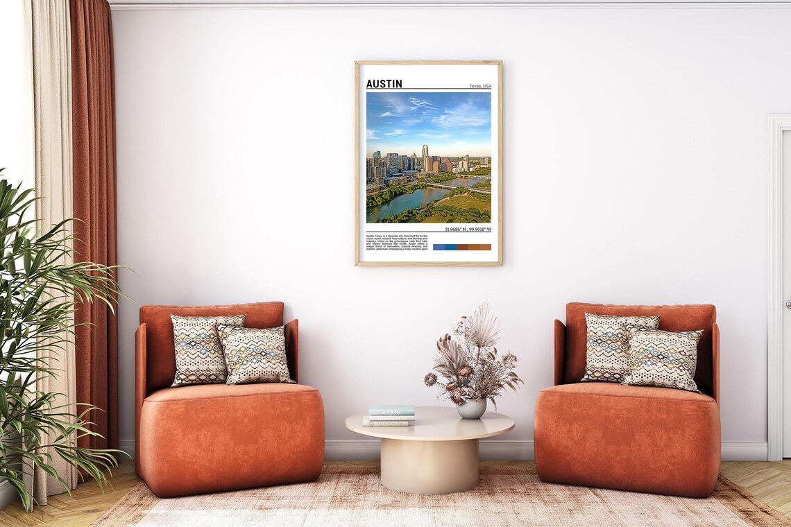Austin Travel Poster, Texas Wall Art Print - Image 7