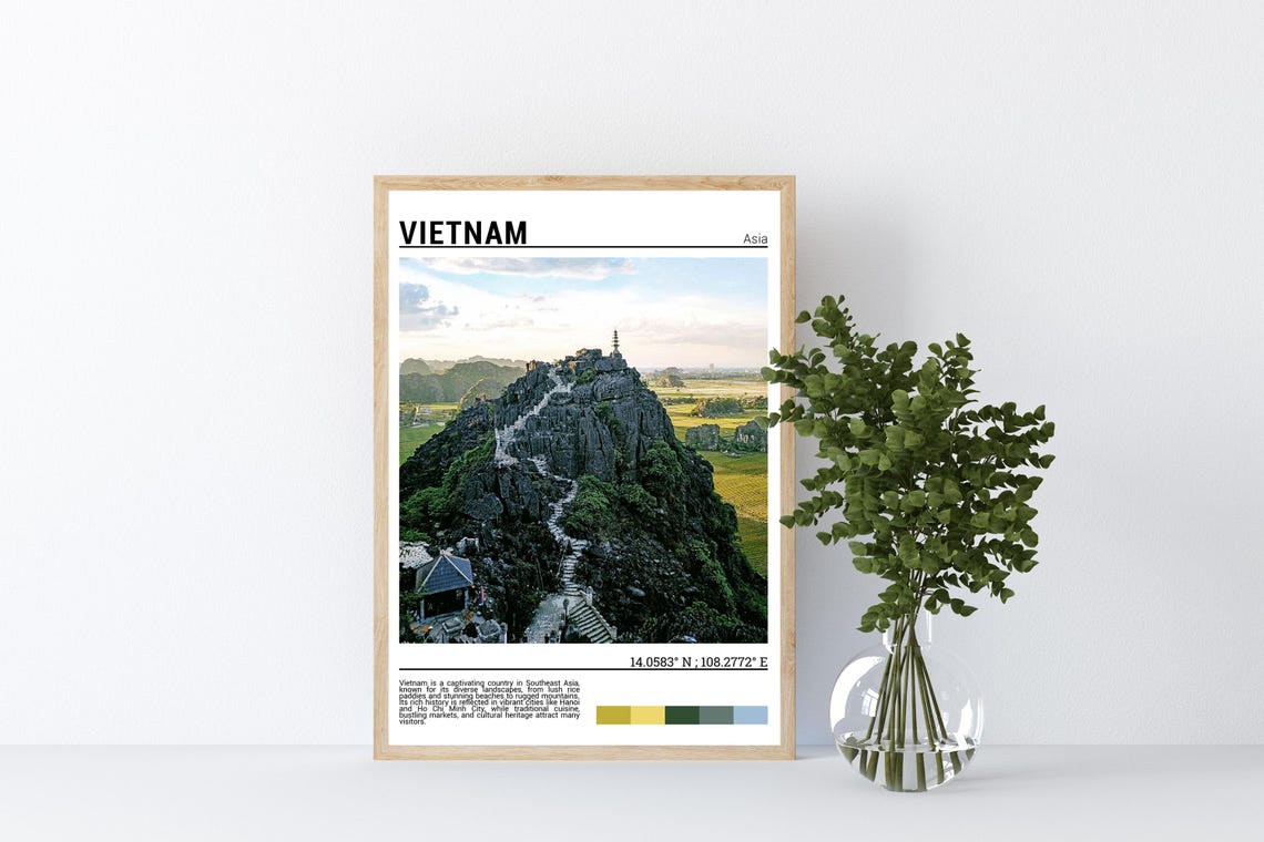 Vietnam Poster Print Vietnam Photography Vietnam Photo Vietnam Poster Wall Art Vietnam Wall Art Vietnamasia - Image 4