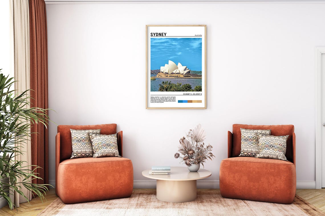 Sydney Australia Opera House Sparkling Harbor Waterfront Poster - Image 7